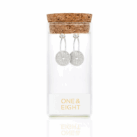 Silver Daisy Hoop Earrings - One & Eight - Silverado Jewellery