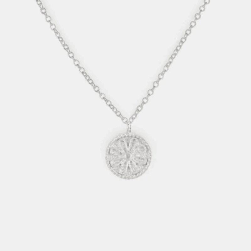 Silver daisy necklace - One and Eight - Silverado Jewellery