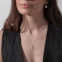 Silver daisy necklace - One and Eight - Silverado Jewellery