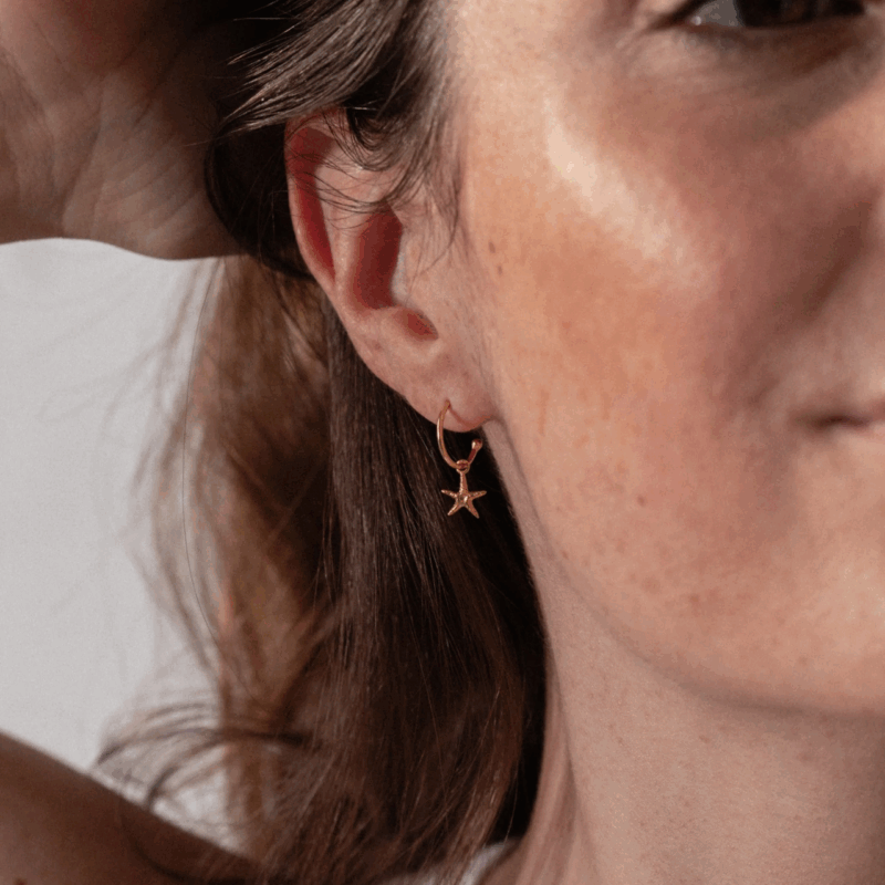 Starfish Hoop Earrings - One&eight - Silverado Jewellery