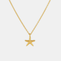 Gold starfish Necklace - One & Eight - Silverado Jewellery