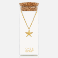 Gold starfish Necklace - One & Eight - Silverado Jewellery