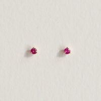 9ct gold ruby stud earrings - Luceir Jewellery - Silverado jewellery