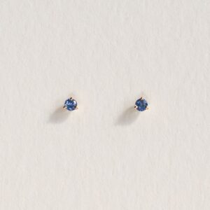 9ct gold sapphire stud earrings - Luceir - Silverado jewellery