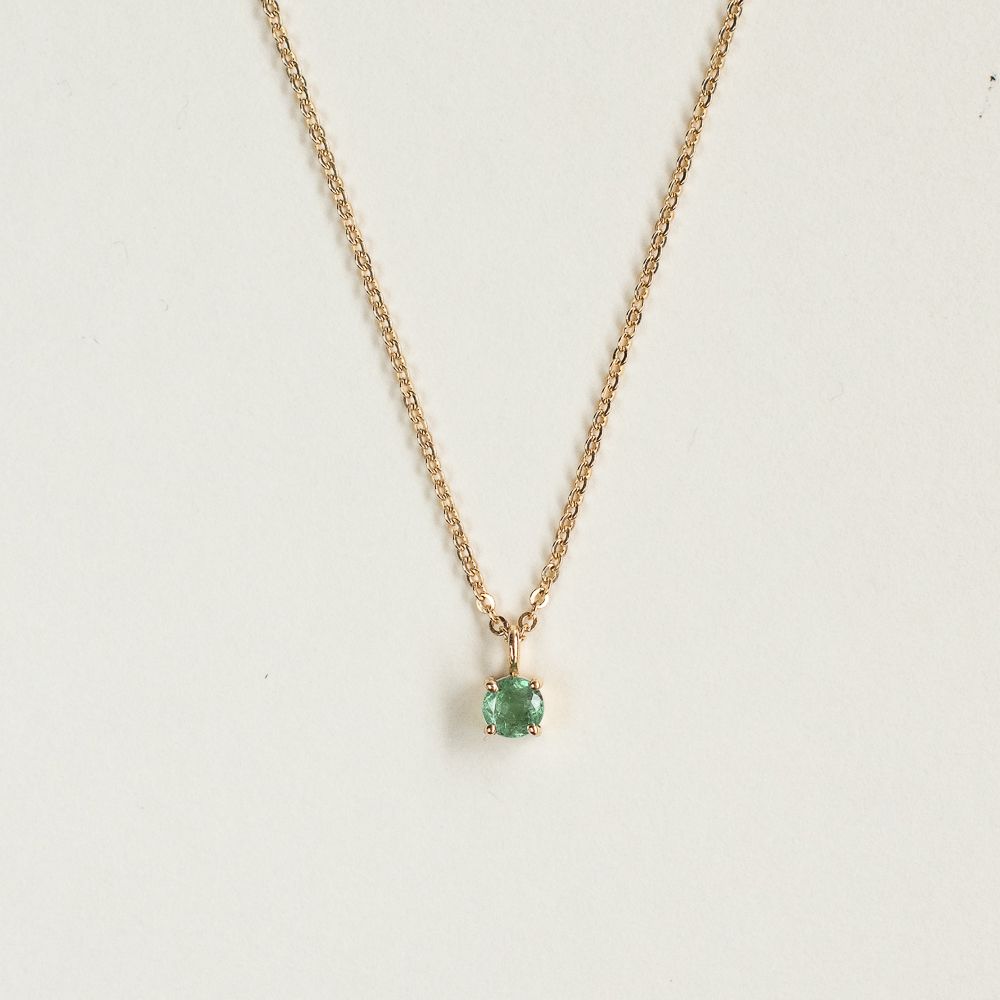 9ct gold emerald necklace - Luceir Jewellery - Silverado Jewellery