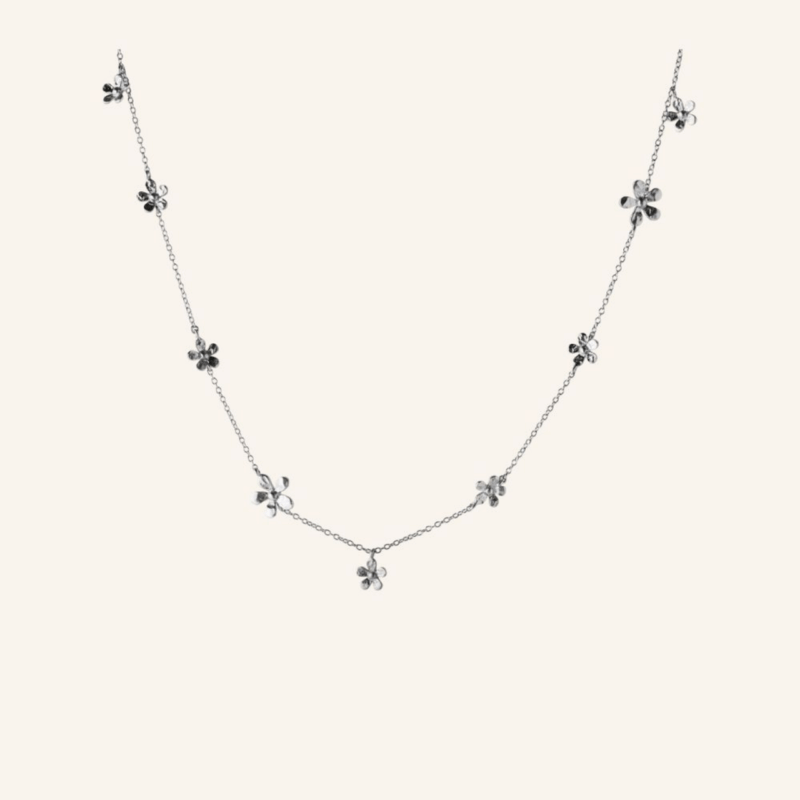 Silver wild poppy necklace - Pernille Corydon - Silverado Jewellery