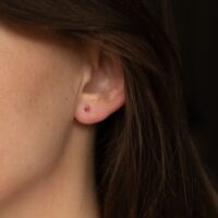 9ct gold ruby stud earrings - Luceir Jewellery - Silverado jewellery