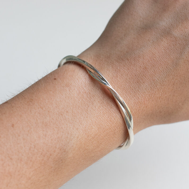 Silver Entwined Cuff Bangle - Silverado Classics - Silverado Jewellery