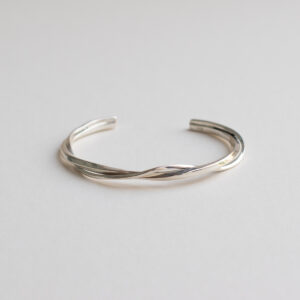 LMB50-02 Silver Entwined Cuff Bangle - Silverado Classics - Silverado Jewellery