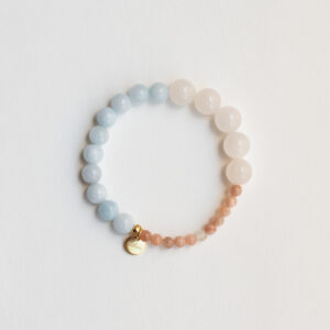 Rose Quartz Beaded Bracelet - Paloma - Silverado Jewellery
