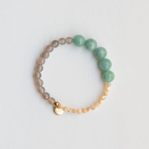 green chalcedony beaded bracelet - Paloma - Silverado Jewellery
