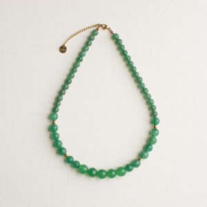 Green Chalcedony Beaded Necklace - Paloma - Silverado Jewellery