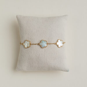 Mother Of Pearl Flower Bracelet - AMIE Paris - Silverado Jewellery