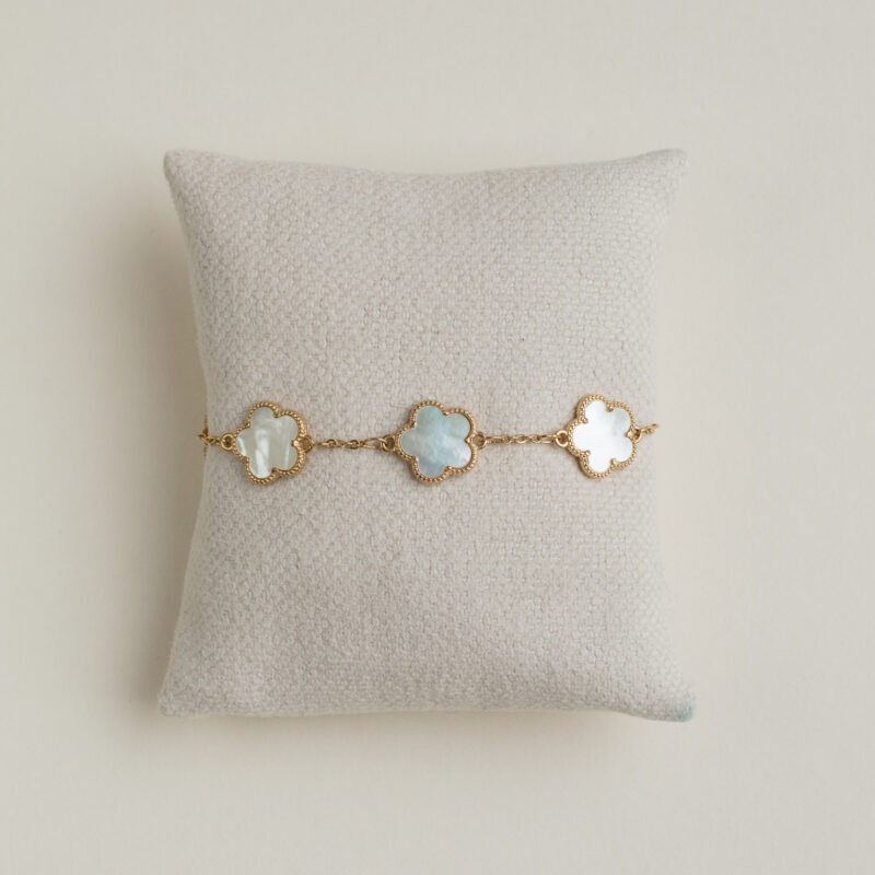 Mother Of Pearl Flower Bracelet - AMIE Paris - Silverado Jewellery
