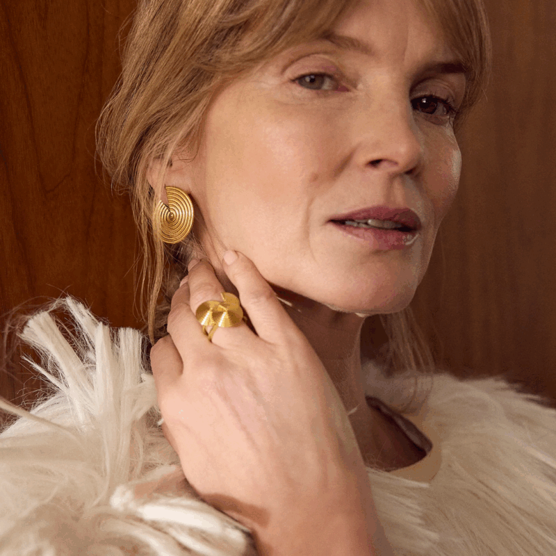 Front facing Illusion Earrings - Rachel Jackson - Silverado Jewellery