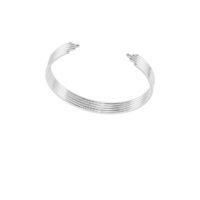 Silver Lifestream Statement Bangle