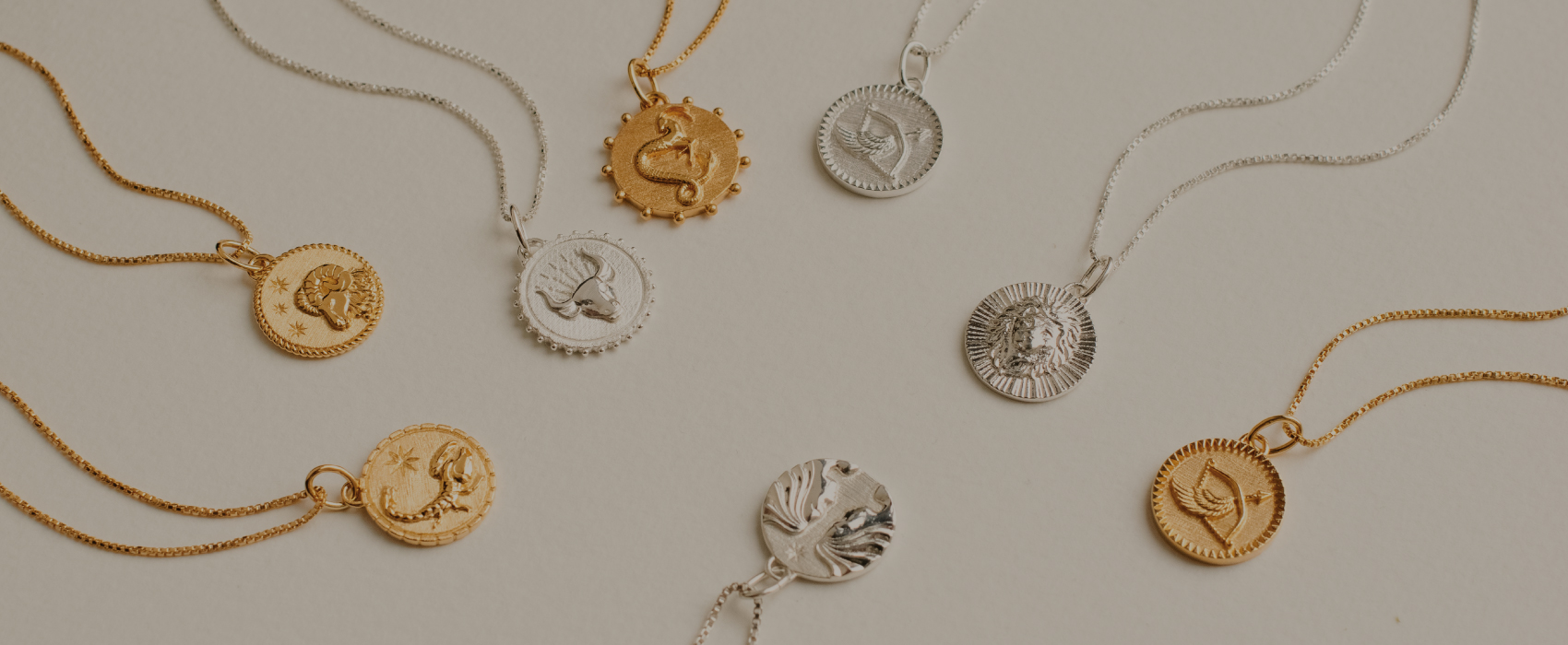 Zodiacs Gemini Zodiac Art Coin Necklace