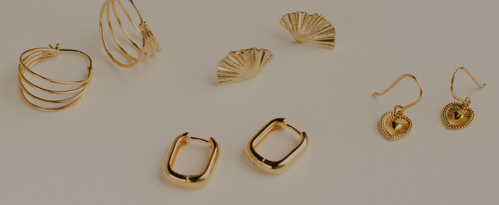 Adventurine Disco T-Bar Huggie Hoop Earrings
