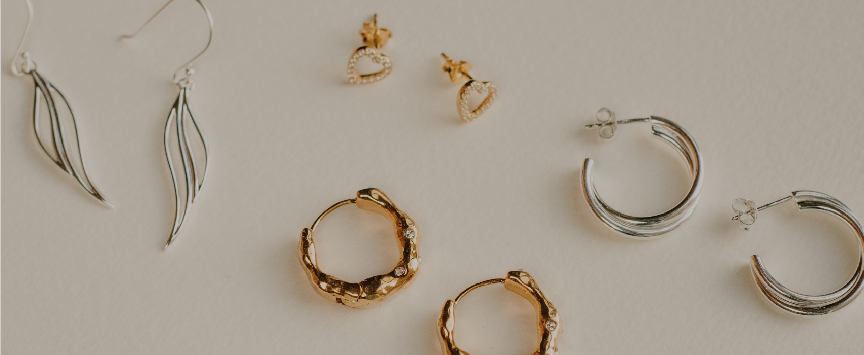 under30 Gold Crescent Good Luck Stud Earrings