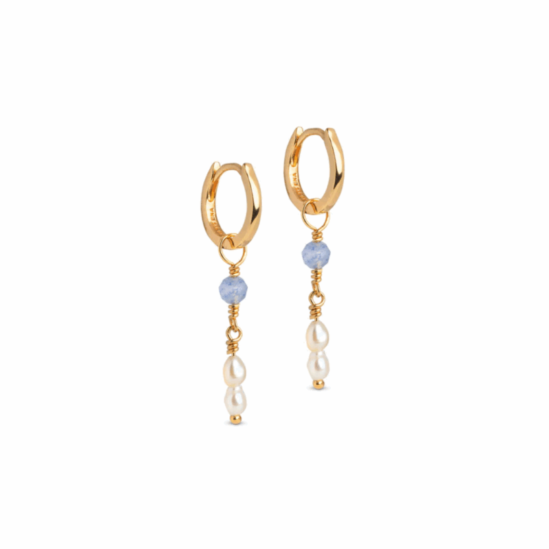 ENAMEL Liva blue quartz earrings - ENAMEL Copenhagen - Silverado Jewellery