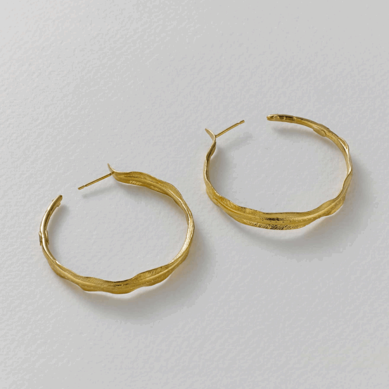Eel hoop earrings - Alex Monroe - Silverado Jewellery Eel hoop earrings - Alex Monroe - Silverado Jewellery