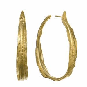 Eel hoop earrings - Alex Monroe - Silverado Jewellery