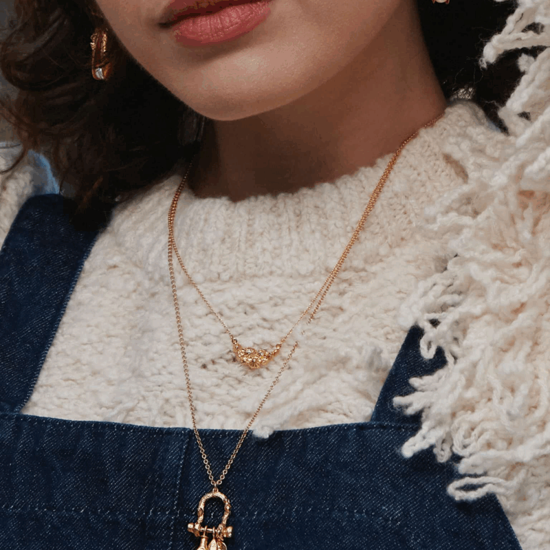 Limpet cluster inline necklace - Alex Monroe - Silverado Jewellery