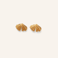 Autumn leaf stud earrings - Pernille Corydon - Silverado Jewellery