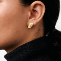 autumn leaf stud earrings - Pernille Corydon - Silverado Jewellery