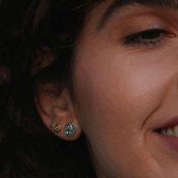silver Anchor token stud earrings - Alex Monroe - Silverado Jewellery