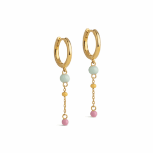 Lola Bold Rainbow huggie hoops - ENAMEL Copenhagen - Silverado Jewellery