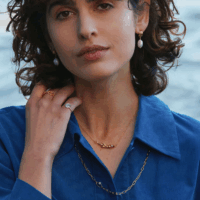 Otter and pearl inline necklace - Alex Monroe - Silverado Jewellery Otter and pearl inline necklace - Alex Monroe - Silverado Jewellery