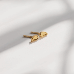 Gold Yin Stud Earrings