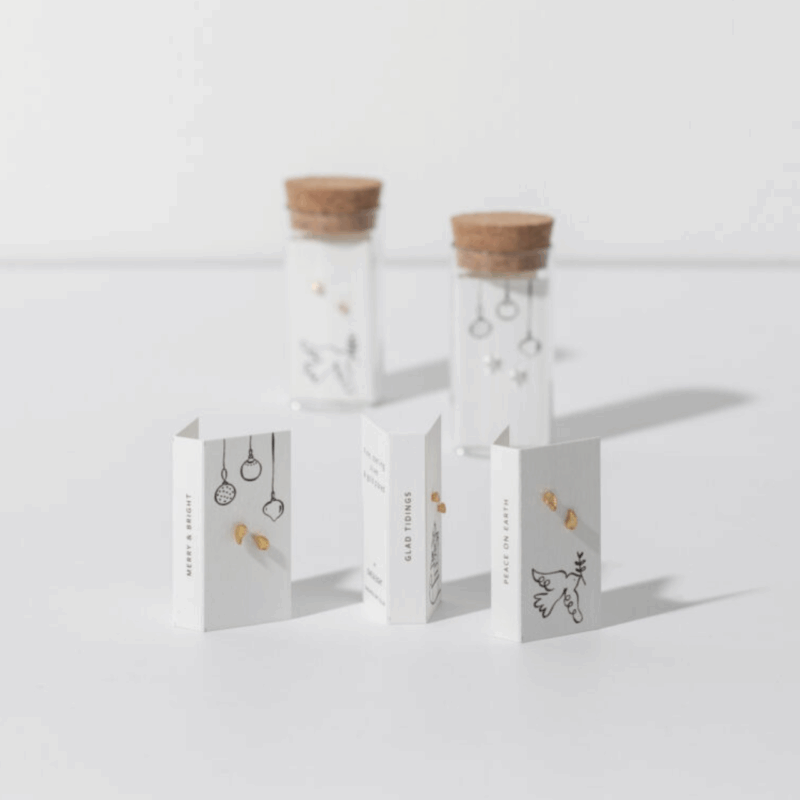 Silver Astral Stud Earrings