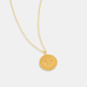 Gold dove coin necklace - One and eight - Silverado Jewellery