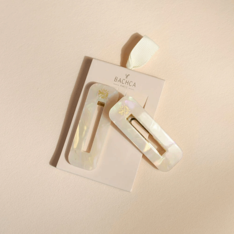 BACHCA seashell pearly white hair clips - BACHCA - Silverado Jewellery
