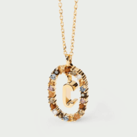 Rainbow letter necklace - PDPAOLA - Silverado Jewellery