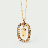 Rainbow letter necklace - PDPAOLA - Silverado Jewellery