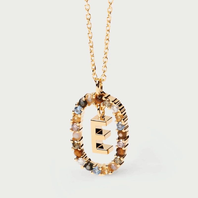 Rainbow letter necklace - PDPAOLA - Silverado Jewellery