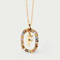 Rainbow letter necklace - PDPAOLA - Silverado Jewellery