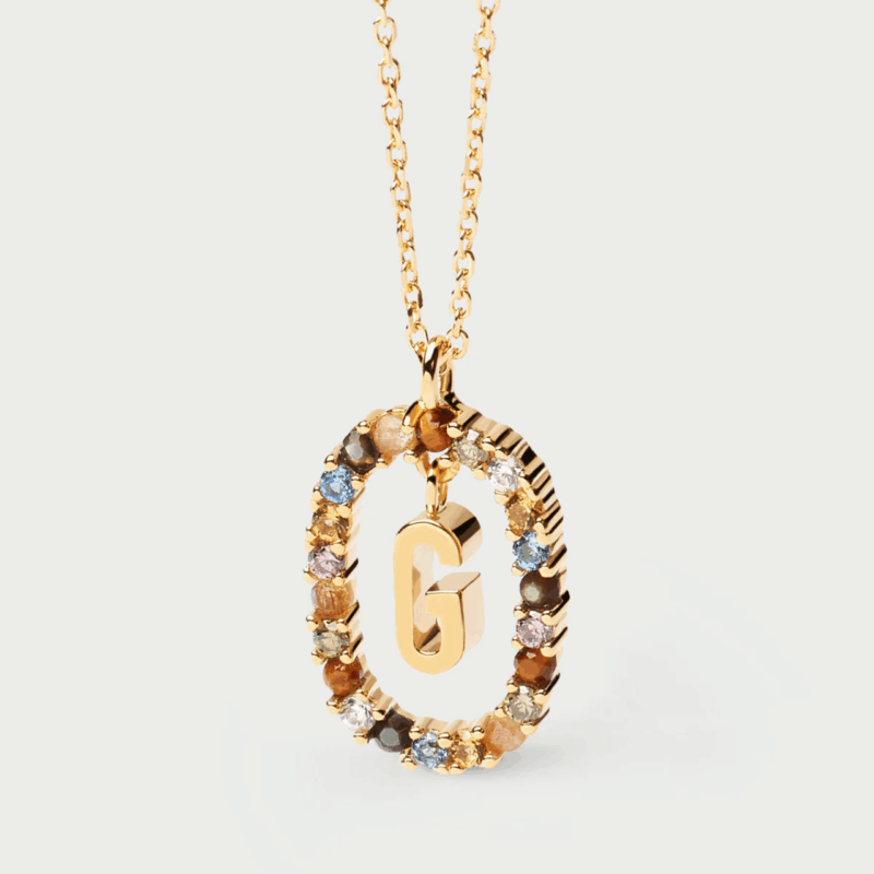 Rainbow letter necklace - PDPAOLA - Silverado Jewellery