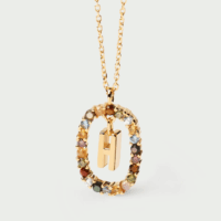 Rainbow letter necklace - PDPAOLA - Silverado Jewellery