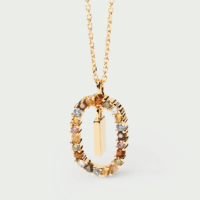 Rainbow letter necklace - PDPAOLA - Silverado Jewellery