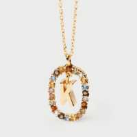 Rainbow letter necklace - PDPAOLA - Silverado Jewellery