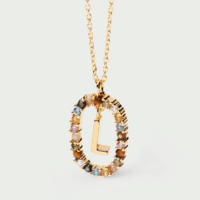 Rainbow letter necklace - PDPAOLA - Silverado Jewellery