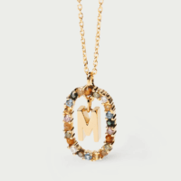 Rainbow letter necklace - PDPAOLA - Silverado Jewellery