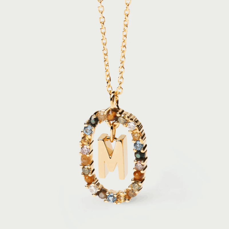 Rainbow letter necklace - PDPAOLA - Silverado Jewellery