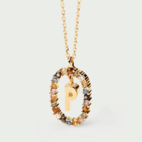 Rainbow letter necklace - PDPAOLA - Silverado Jewellery