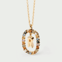 Rainbow letter necklace - PDPAOLA - Silverado Jewellery
