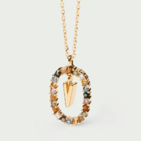 Rainbow letter necklace - PDPAOLA - Silverado Jewellery